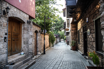 Fototapeta premium Antalya kaleici, historische Straßen, touristische Stadt