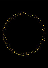 Gold Shining Confetti Illustration. Blur Glitter Texture. Golden Sequin Best Background. Shine Star Pattern. Yellow Celebration Design