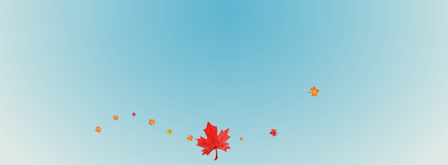 Brown Foliage Background Blue Vector. Leaf Realistic Design. Yellow Shape Floral. Wallpaper Leaves Texture.
