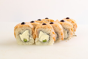 Japanese tradtional roll with salmon