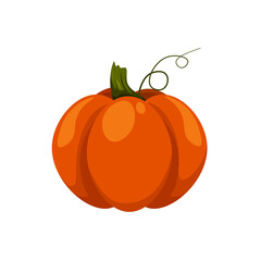 Halloween pumpkin icon. Vector. Autumn symbol. Flat design. orange pumpkin autumn harvest