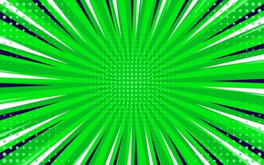 Abstract green comic style background
