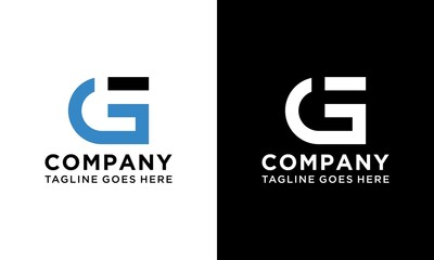Alphabet letters Initials Monogram logo FG, GF, F and G logo design vector template.