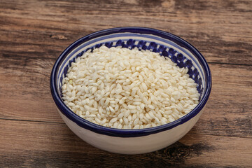 Raw arborio rice for Risotto