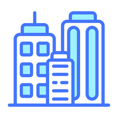 Skyscraper icon,  real estate  web and mobile icon