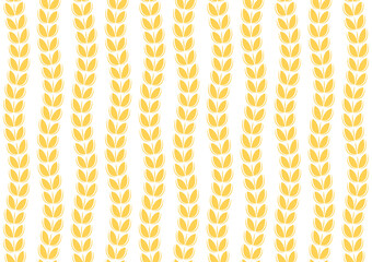 Wheat pattern wallpaper. oat symbol. free space for text. rice sign. Rice pattern wallpaper.