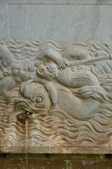 Fountain in the Alhambra in Granada in Spain 