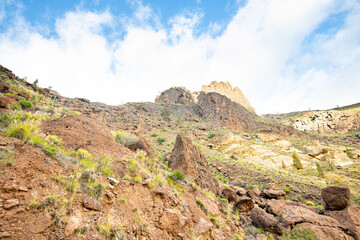 Bunte Felslandschaft auf Gran Canaria Los Azulejos