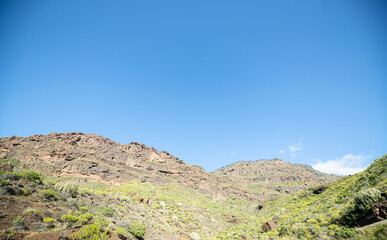 Bunte Felslandschaft auf Gran Canaria Los Azulejos