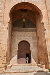 Fototapeta na wymiar Puerta de la Justicia in the Alhambra in Granada in Spain
