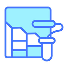 painting icon,  real estate  web and mobile icon