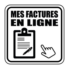 Logo mes factures en ligne.
