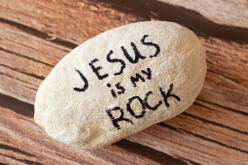 Jesus Christ is my God, Rock, Salvation, Savior, and Deliverer. A handwritten quote from Holy Bible...