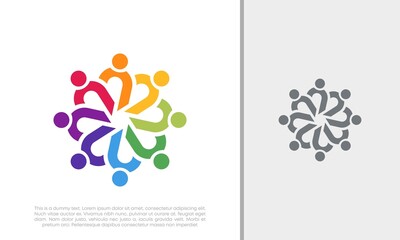 Global Community Logo Icon Elements Template. Community human Logo template vector. Community health care. Abstract Community logo. Social Networking logo designs.