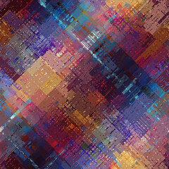 Fototapeta na wymiar Vector image with imitation of grunge datamoshing texture.