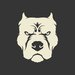Dog head logo