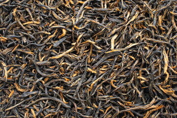 Red black tea cha dried leaves Chinese tea ceremony 