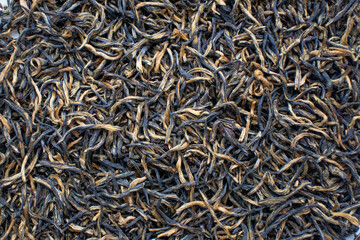 Red black tea cha dried leaves Chinese tea ceremony 
