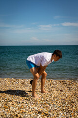 Exercising with a kettlebell weight