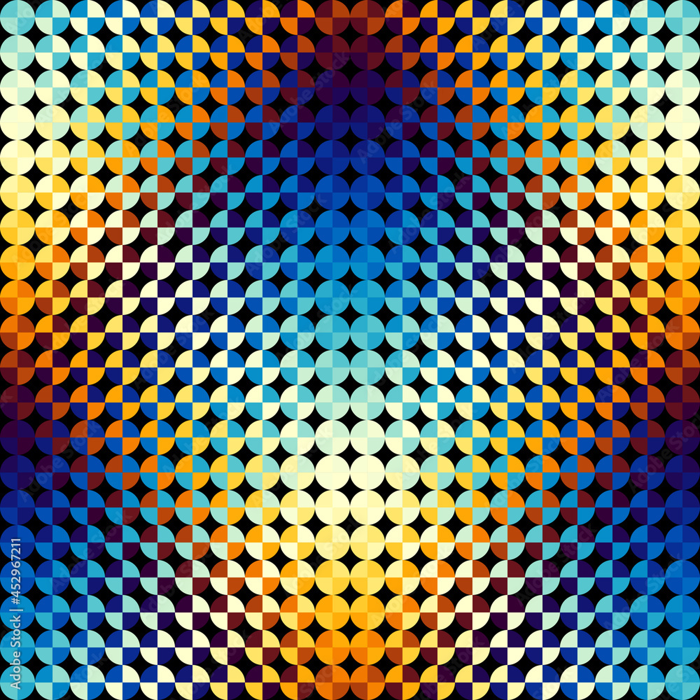 Poster Geometric abstract pattern in low poly style.