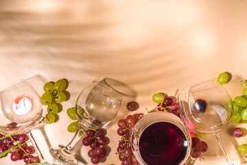 Various wine glasses