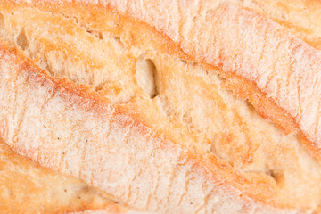 Close-up bread texture. Baking, cuts of bread.