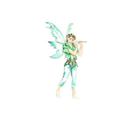 Story of thumbelina, mouse, toad, mole, swallow, water lily, fairies, forest dwellers