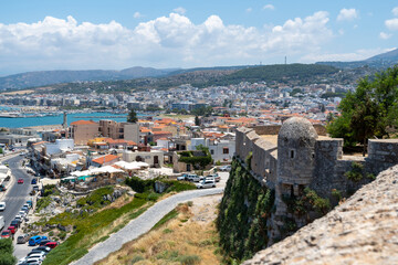 Fototapeta na wymiar The Fortezza fortress in Rethymno on the Greek island of Crete