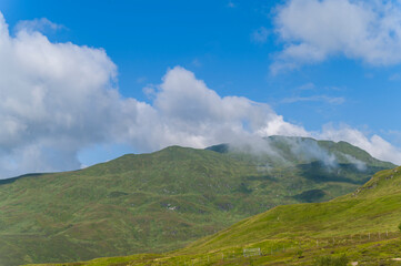 Fototapeta na wymiar Scottish mountains in summer time