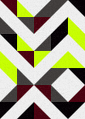 Abstract Geometric Pattern generative computational art illustration