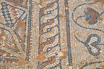 Greek mosaic in Almyrida. Crete, Greece