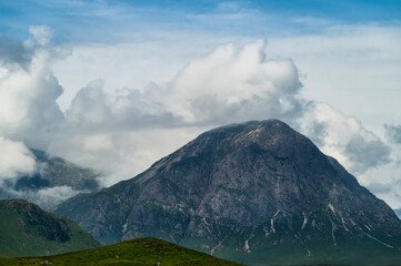 Scottish mountains in summer time