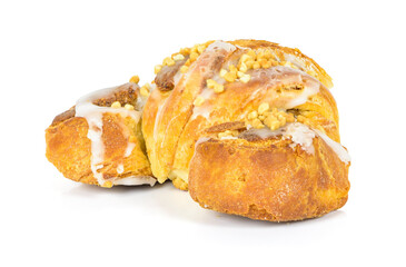 St. Martin's croissant on white background