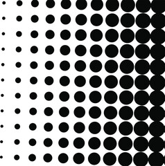 Black halftone background. Black polka dot. Halftone pattern. Modern Halftone Background, backdrop, texture, pattern. Vector illustration. Halftone Backdrop.