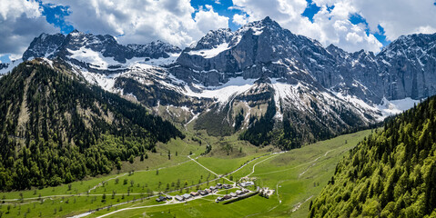 mountain at the eng alm in austria