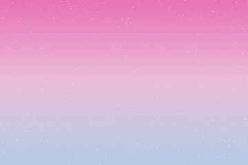 Sky and stars background. Blue and pink space background. The twinkling sky. Vector background.