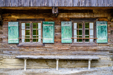 old wooden window