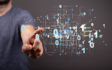 Business intelligence analyst dashboard on virtual