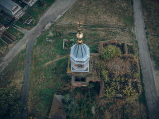 church in the Russian village of Poim