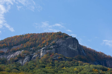 Autumn in the mountains at Chimney Rock State Park