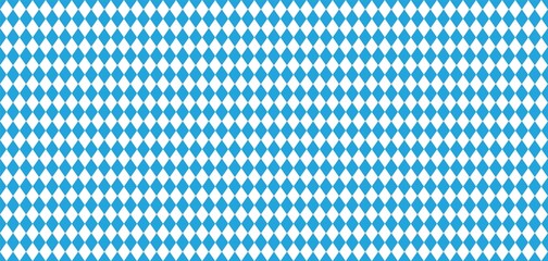 Bavarian Oktoberfest seamless pattern with blue and white rhombus Flag of Bavaria Oktoberfest blue checkered background Wallpaper Vector old diamonds background with cracks and dust - obrazy, fototapety, plakaty