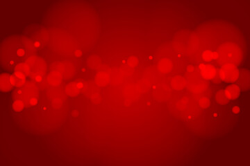 abstract red blurred gradient background with bokeh, vector illustration