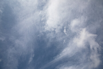 Sk, beuty white clouds landscape