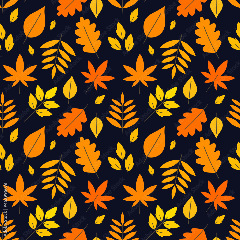 Canvas Prints autumn leaves colorful pattern.