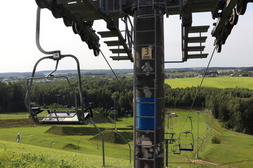 chairlift upper station in green hill