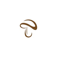 Mushroom icon logo design vector