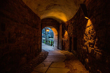 Kalmar Castle tunnel in Sweden © StellaSalander