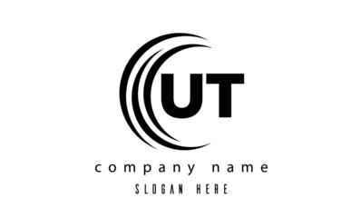 technology UT latter logo vector