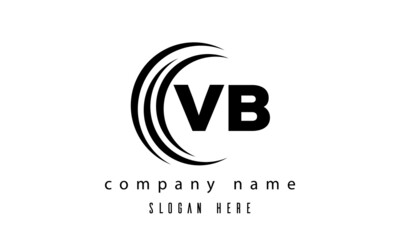 technology VB latter logo vector