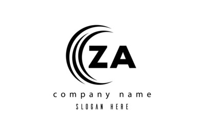technology ZA latter logo vector